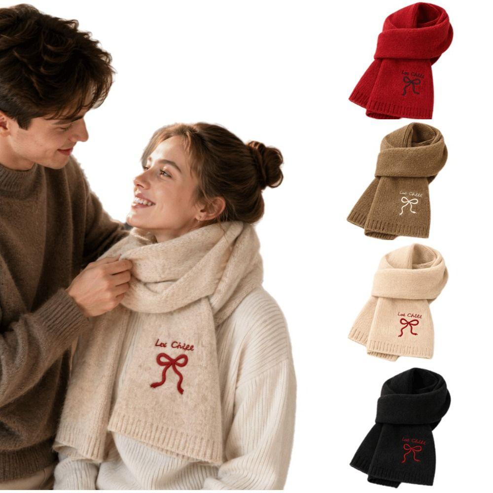 Thicken Knit Scarf Soft Neckerchief New Cross Scarf Women