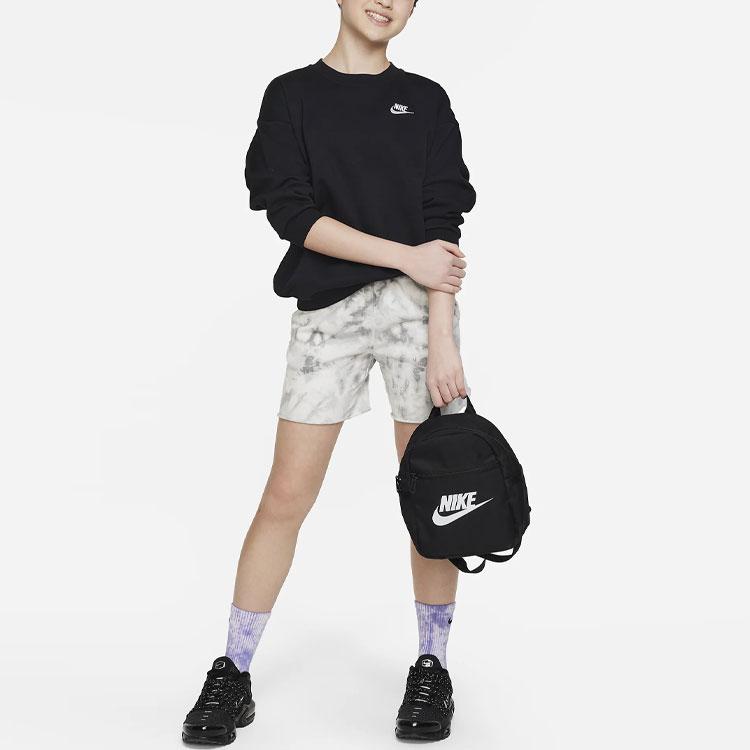 Nike Sportswear Club Fleece Embroidered Loose Sweatshirt Kids Tops Black FD2923-010