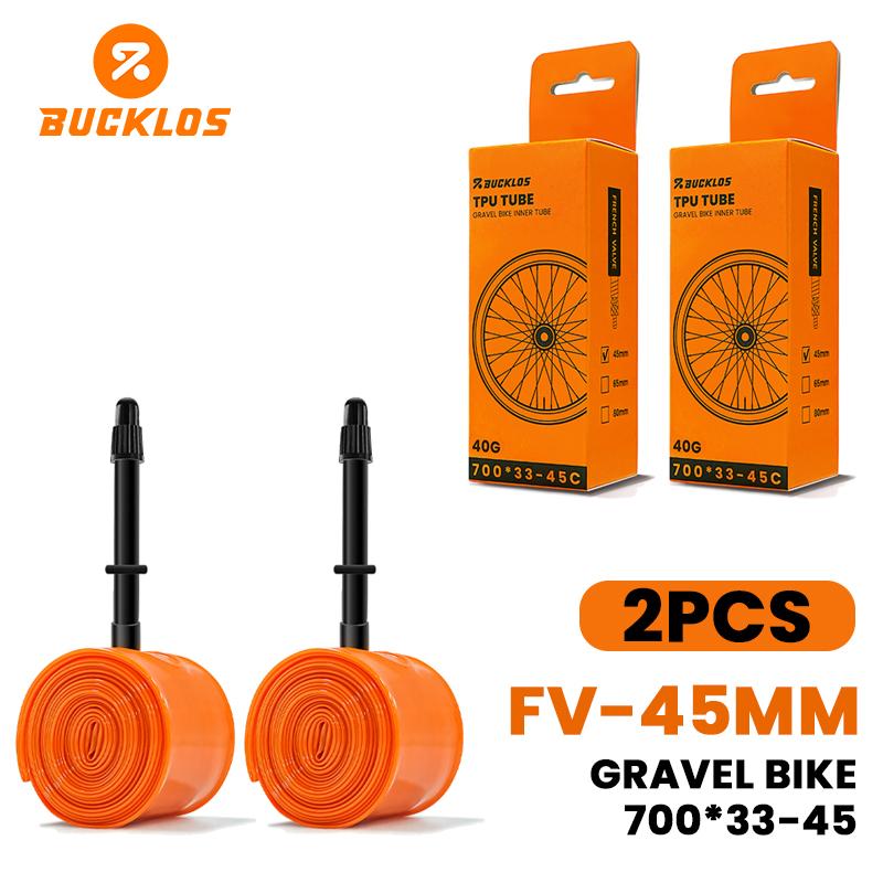 BUCKLOS TPU Bicycle Inner Tube 700C Bike Inner Tire Ultralight Cycling Tube for Road Gravel Bike Durable Bicycle Tpu Tubes Parts
