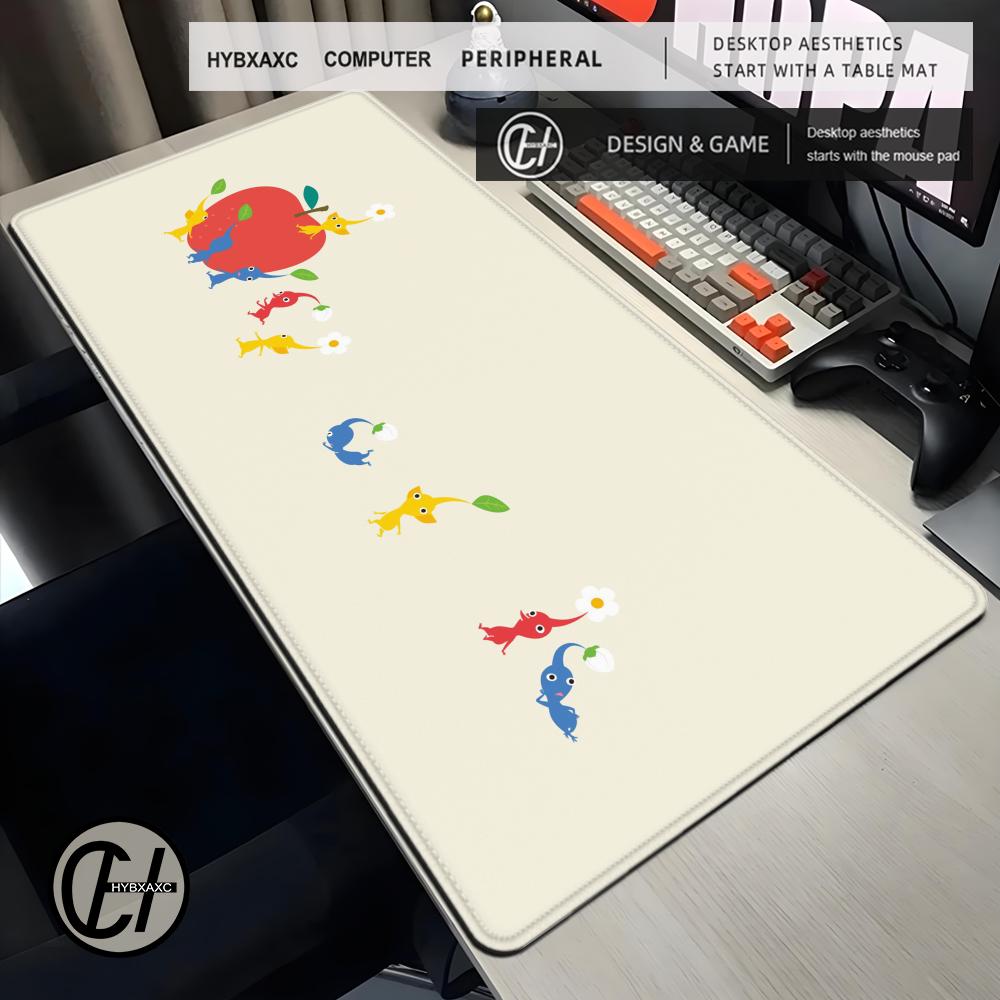 Classic Animation PPikmin Mouse Pad Cute Hd Desk Mat Extended Gaming Keyboard Mat Large 90x40 Pikmins Creative Cartoon Mousepad