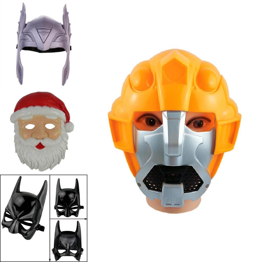 Plastic Thor Helmet Mask For Adult Unisex Halloween Masquerade Parties**