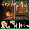 12pc Set LED Flameless Floating Candle with Wand Remote Timer Battery Powered Flickering Christmas Candles for Home Window Decor