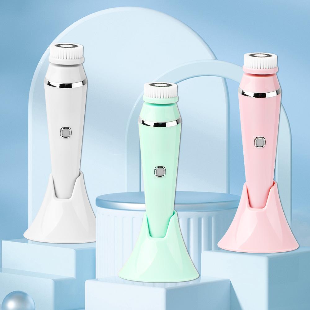 Electric Facial Cleansing Brush 4 In 1 Face Cleaner Brush Blackheads Acne Remove Facial Massager Skin Tightening Soft Machine
