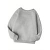 Valentine's Day Heart Bear Cute Print Theme, the Perfect Gift for Kids, Unisex Round Neck Long Sleeve Sweatshirt, Autumn/Winter Daily