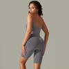 Seamless And Sexy Peach Hip One-piece Suspender Yoga Jumpsuit, Shapewear, Fitness Exercise Back Yoga Suit