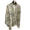 Spring And Summer Versatile Fashion Scarf French Bronzing Printing Silk Scarf Cotton And Linen Feel Silk Scarf Travel Sunscreen Shawl Women