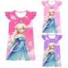 83073 Kids Girls Princess Rosalina Printed Anime Dress