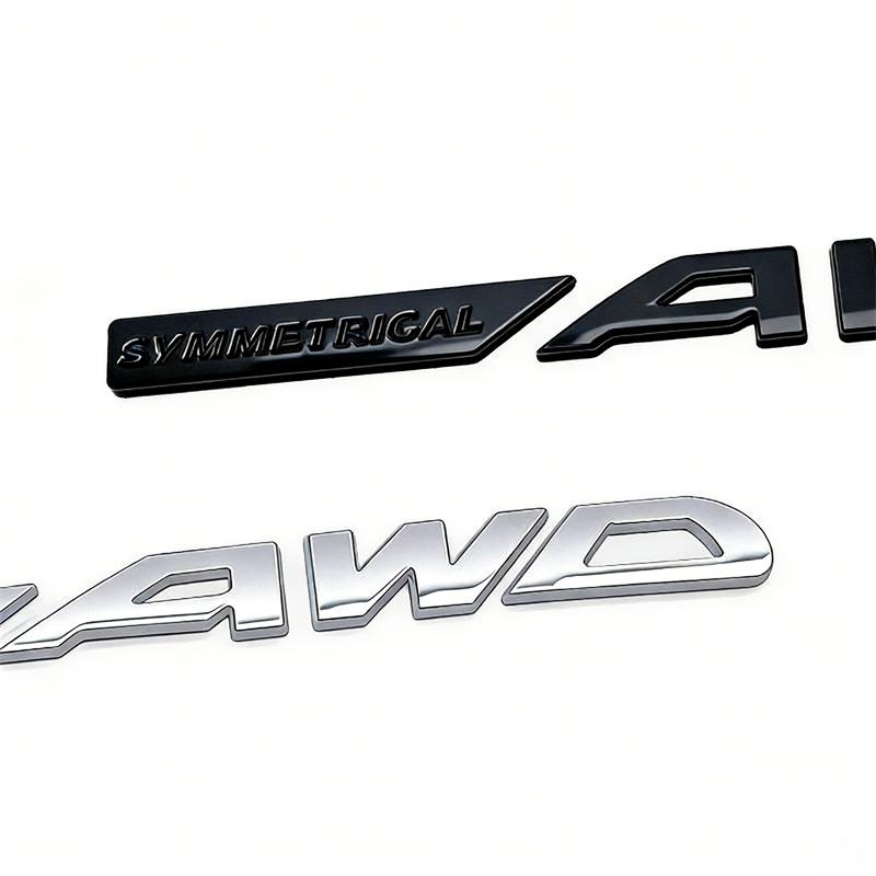 Subaru Forester Modified SYMMETRICAL AWD Lettering Trunk Decal mm1
