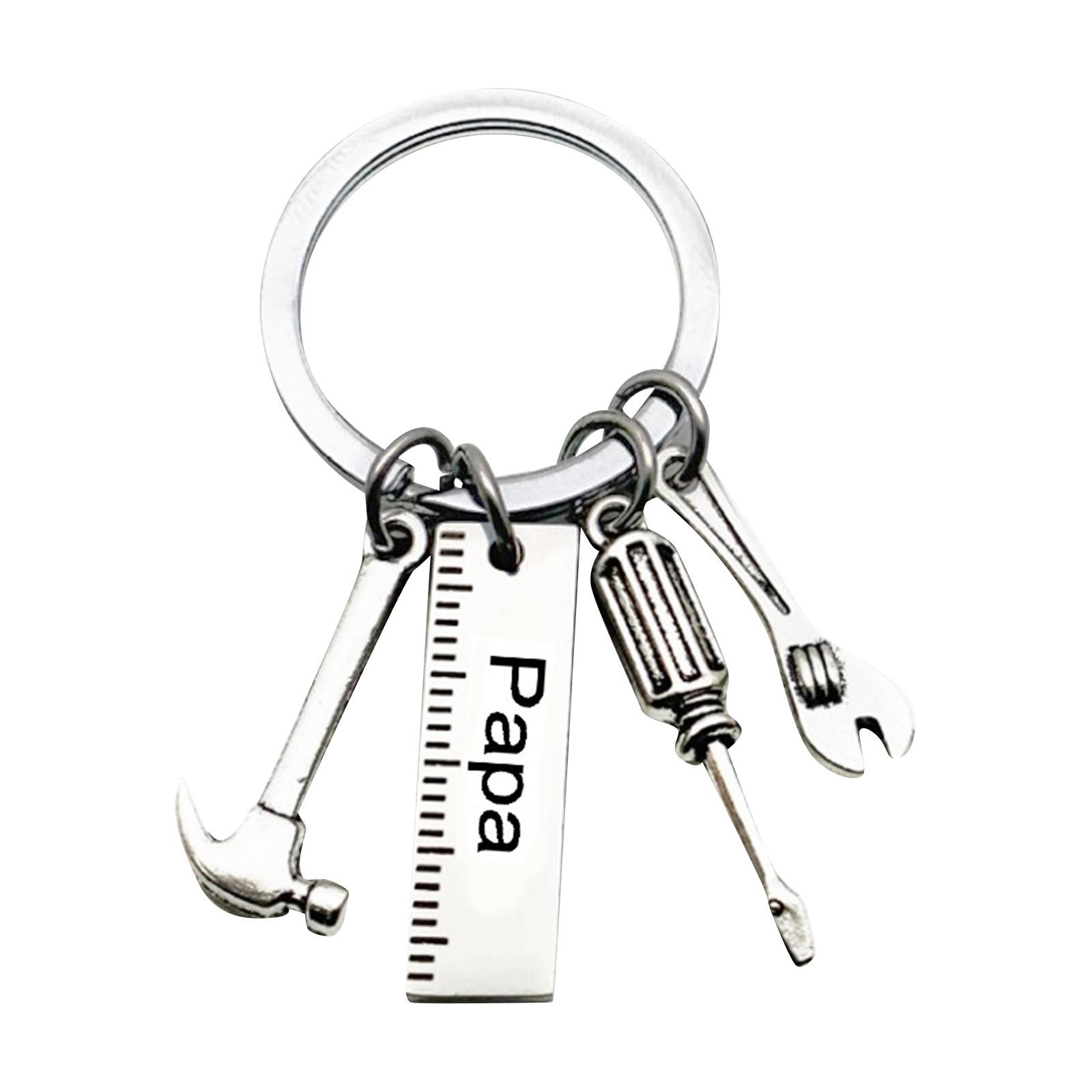 

Брелок из нержавеющей стали ко Дню отца своими руками, молоток, отвертка, инструменты для папы, подарок на День отца