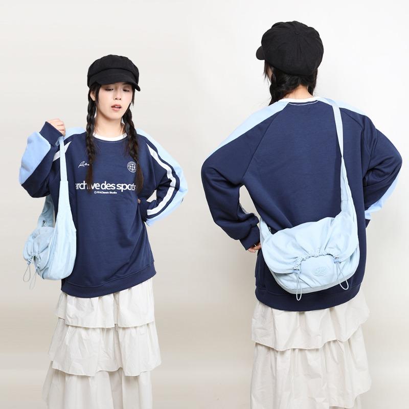 Nylon Fabric Dumpling Bag Simple Cycling Sports Bag Crossbody Bag College Students Class Crossbody Bag