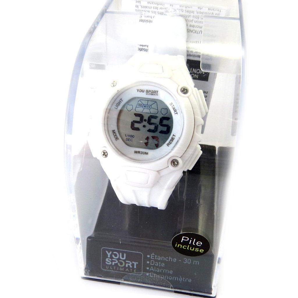 Les Trésors De Lily [M6147] - White 'Coloriage' Sports Watch