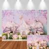 LS Butterfly Garden Backgrounds Cake Smash Kids Adult Photography Props Child Baby Balloon Decors Photo Backdrops