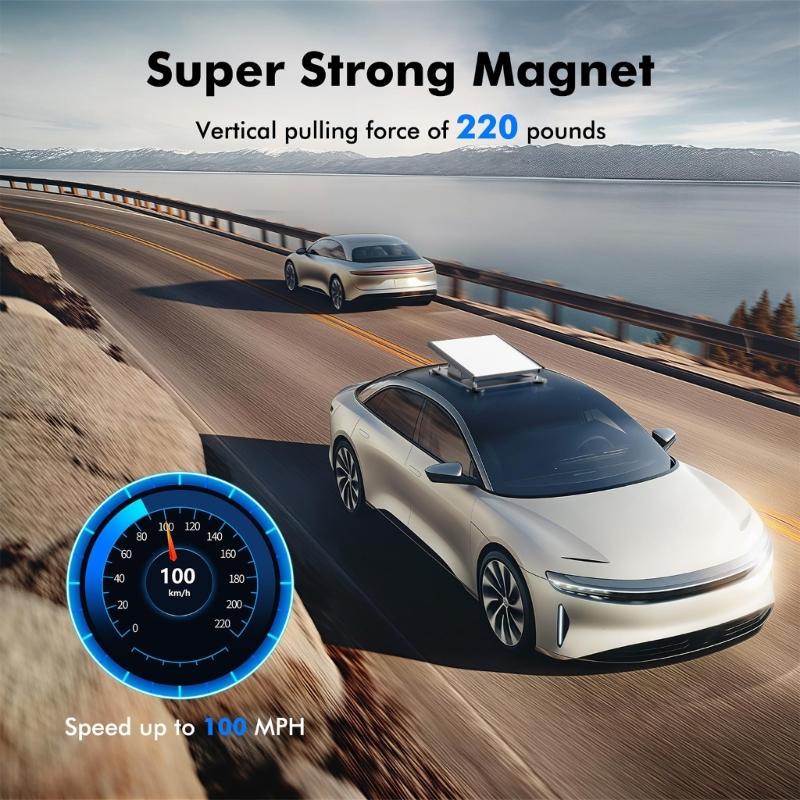 High Strengths Magnetic Holder Mount for Satellite Secure Attachment on Moving Vehicles During Travel