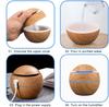 Creative Vase Humidifier Wood Grain Usb Colorful Lamp Office Air Humidifier Ball Marquee Essential Oil Diffuse Aroma Diffuser