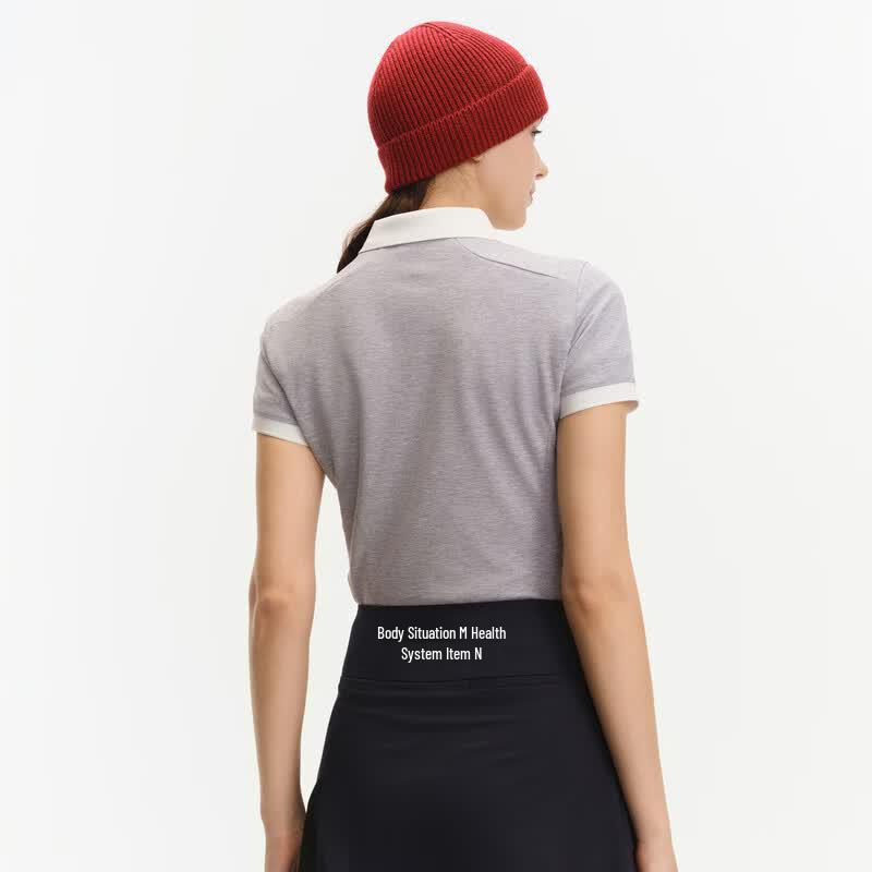 Biem.L.Fdlkk Harvard Collaboration Women's Casual Polo Shirt
