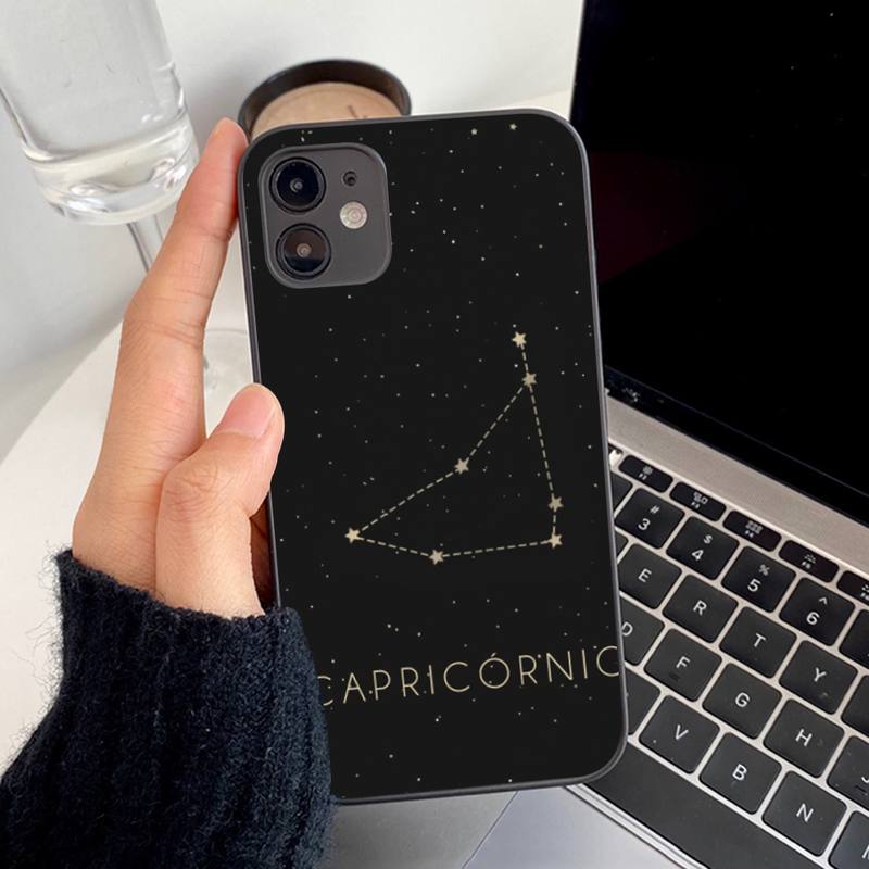 12 Constellations Zodiac Signs Phone Case for Iphone 13 8 7 6S Plus X 5S SE 2020 XR 11 12 Mini Pro XS MAX