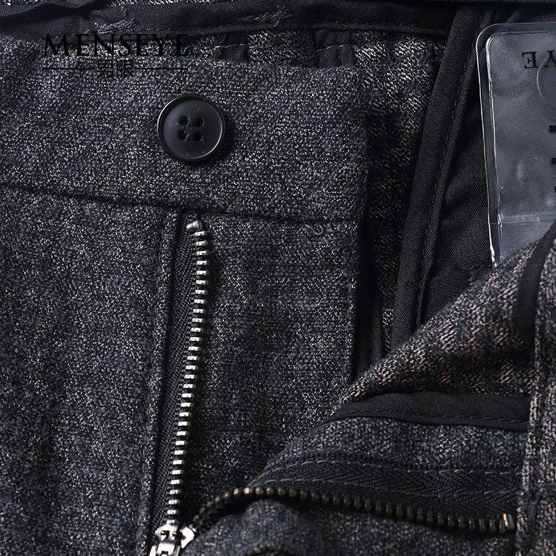Menseye Menseye Dark Gray Casual Pants with Dark Lines