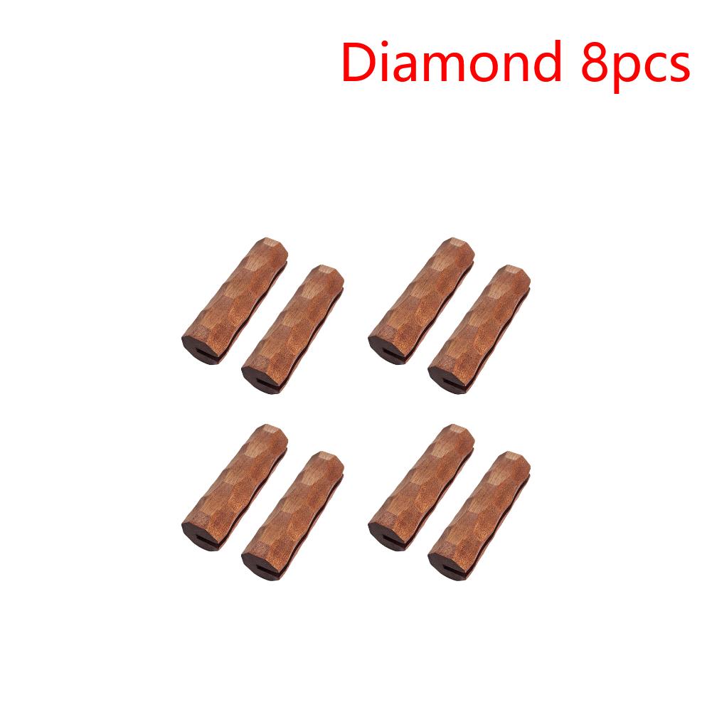 4-10Pcs Sapele BBQ Pan Handle Anti Scald Pan Insulated Grip Portable BBQ Plate Handle for Sauce Pan Sauteing Grilling Pan