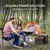 E2400LFP 2400W 2048Wh Stazione di Alimentazione Portatile, Generatore Solare a Onda Sinusoidale Pura, Batteria di Riserva di Emergenza UPS per Campeggio, Camper, Casa, Uso Esterno