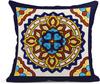 Of 4 Linen Throw Pillow Covers Exotic Geometry Dark Retro Ethnic Home Decorative Flax Pillow Cases Cushion Square Pillowcases