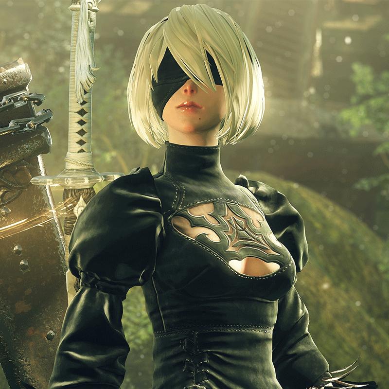 3st Peruk+Blindfold+Hårband Rak Vit Cosplay Peruk Anime Kostym Fest Syntethår ​​Kvinnor Peruk YoRHa Anime Cosplay Peruk