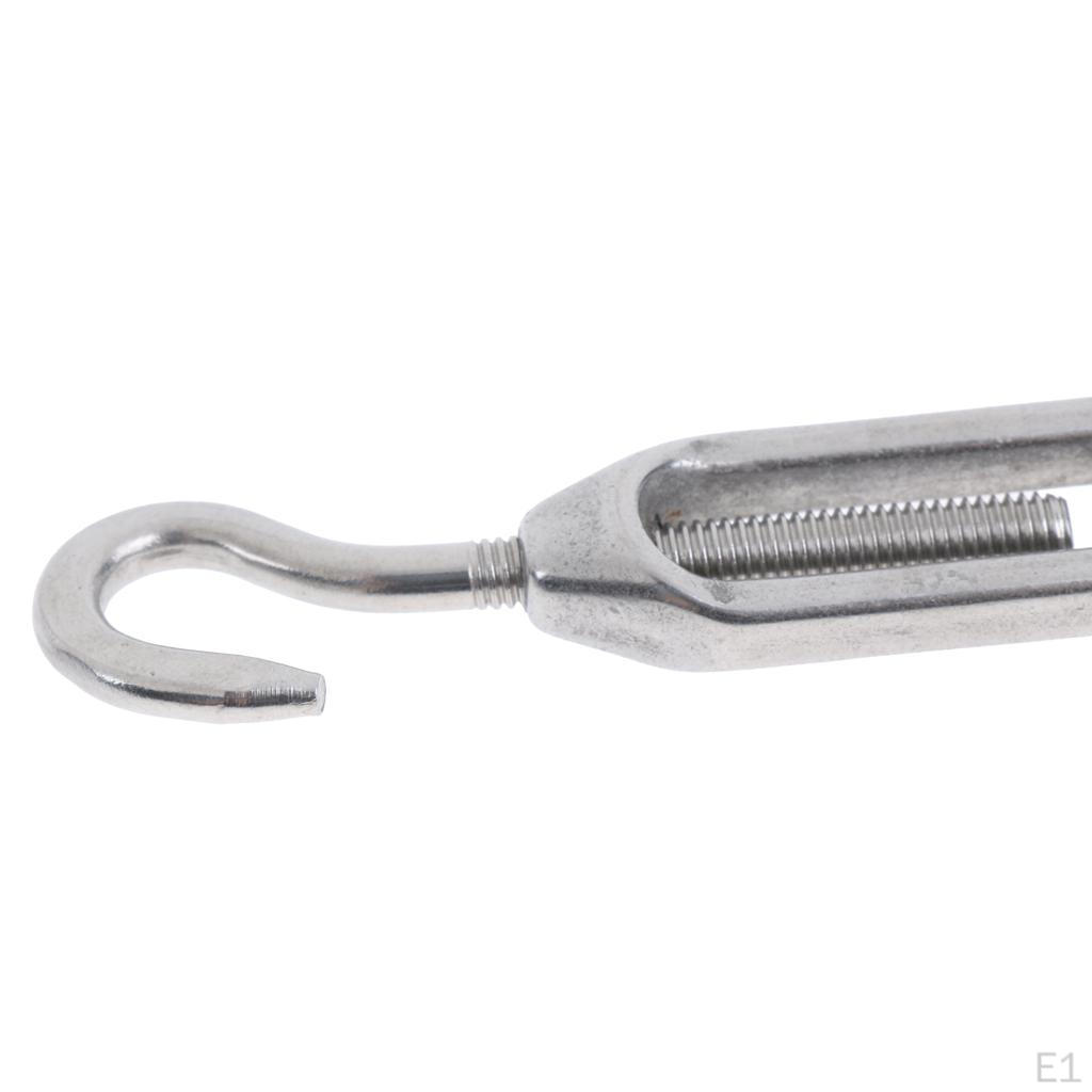 /M5/M6/M8 Stainless Steel 304 Hook & Turnbuckle, 4 Sizes Available