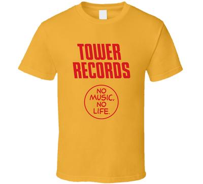 Tower Records No Music No Life T Shirt Unisex T-Shirt