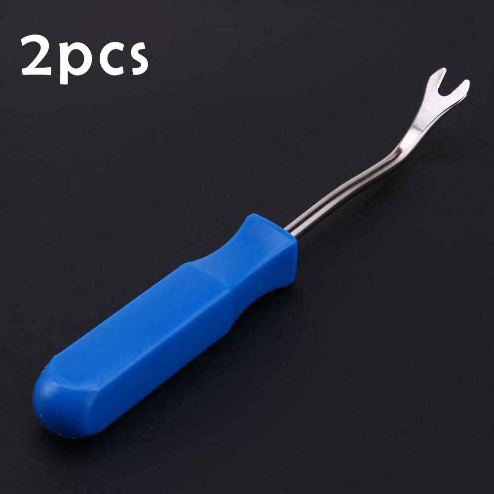 Car Removal Tool Blue Car Door Trim Panel Fastener Nail Puller Removal Open Pry Tool Clip Plier Quickly Remove