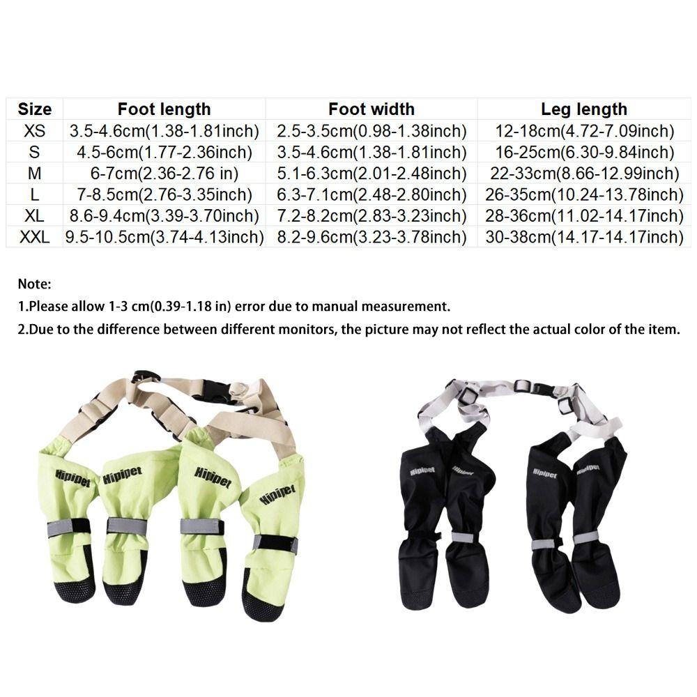 Anti-dirty Dog Foot Covers Waterproof Puppy Shoe Cover Suspenders Four-Legged Pants  Going Out
