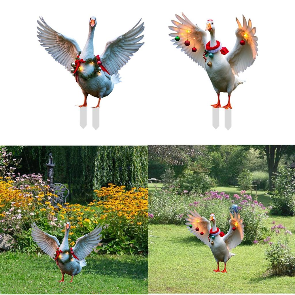 Garden Duck Stake Yard Art Decorative Insert Ornament for Balcony Home House