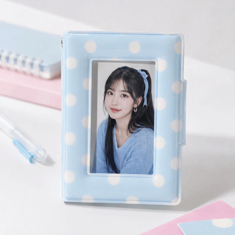 Polka Dot Photocard Binder 40 Slots Idol Picture Storage Book Portable Photo Album