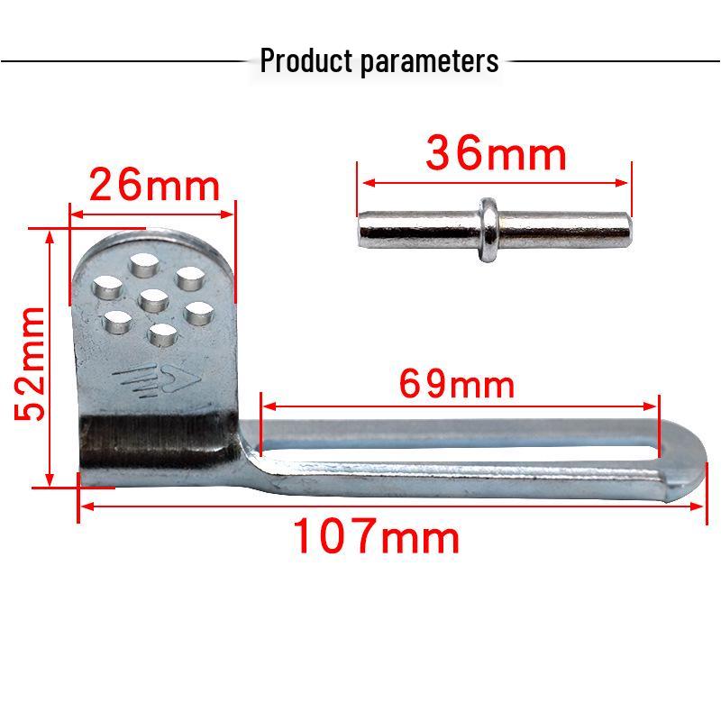 Universal Refrigerator Door Hinge Kit: Middle Hinge, Gasket, Hook, Shaft Accessories