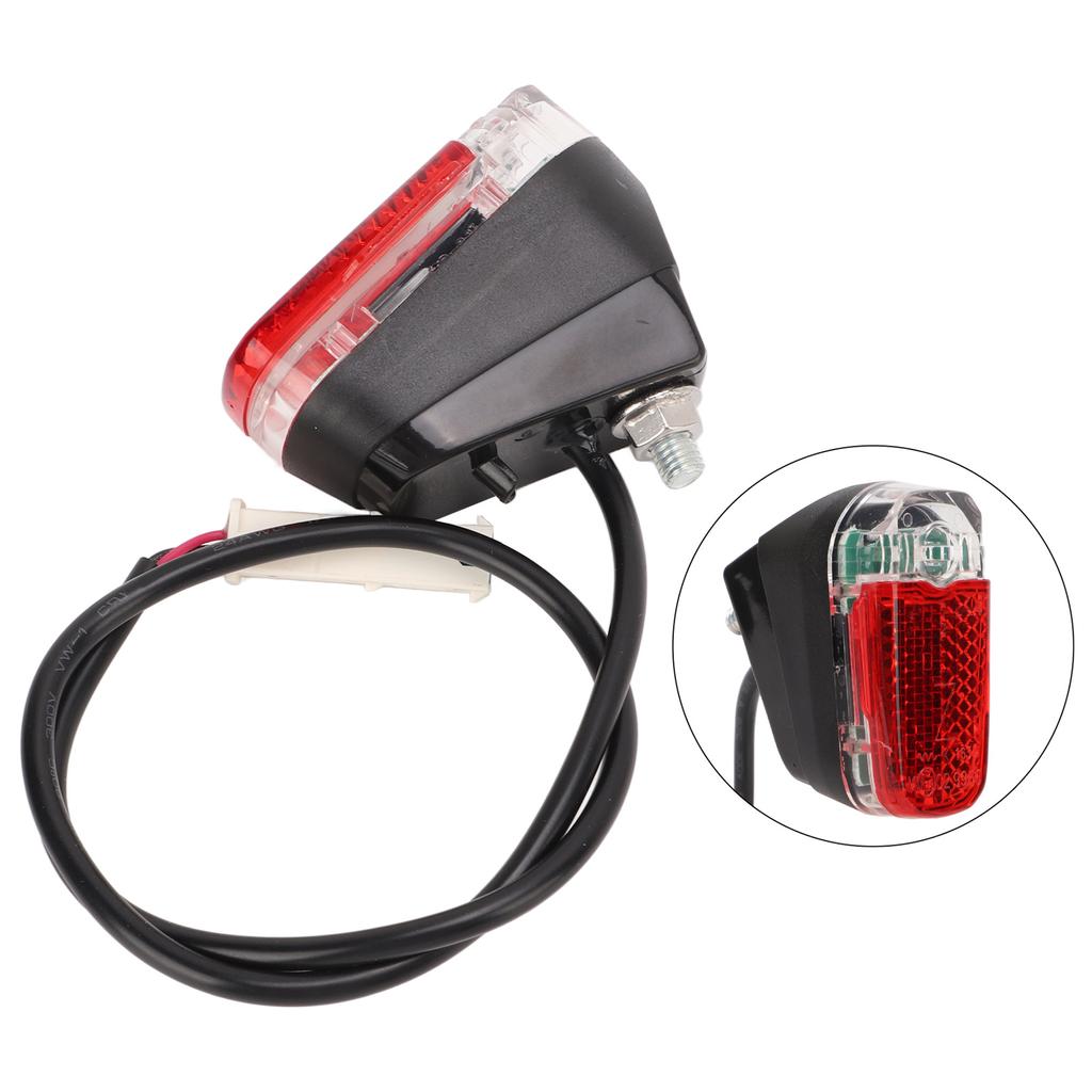 Electric Scooter Rear Tail Light with Dirtboard for Ninebot MAX G30D Rear Warning LED Tail Lamp