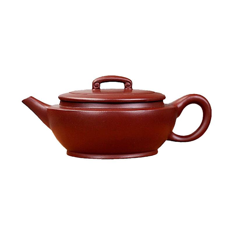 

110 мл изысканные чайники из фиолетовой глины Исин, ручной работы, чайник большого калибра из сырой руды, фиолетовый глиняный чайник с ситечком, чайный набор «Цзыша»