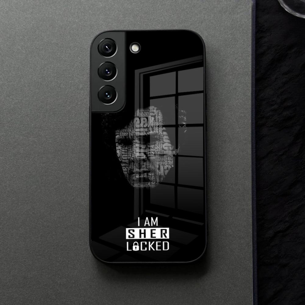 221b-SherlockS-H-Holmes-TV Phone Case Glass For Samsung Galaxy S21 S25 S22 S20 S24 S23 Ultra Fe Plus A16 A34 A54 A24 Coque