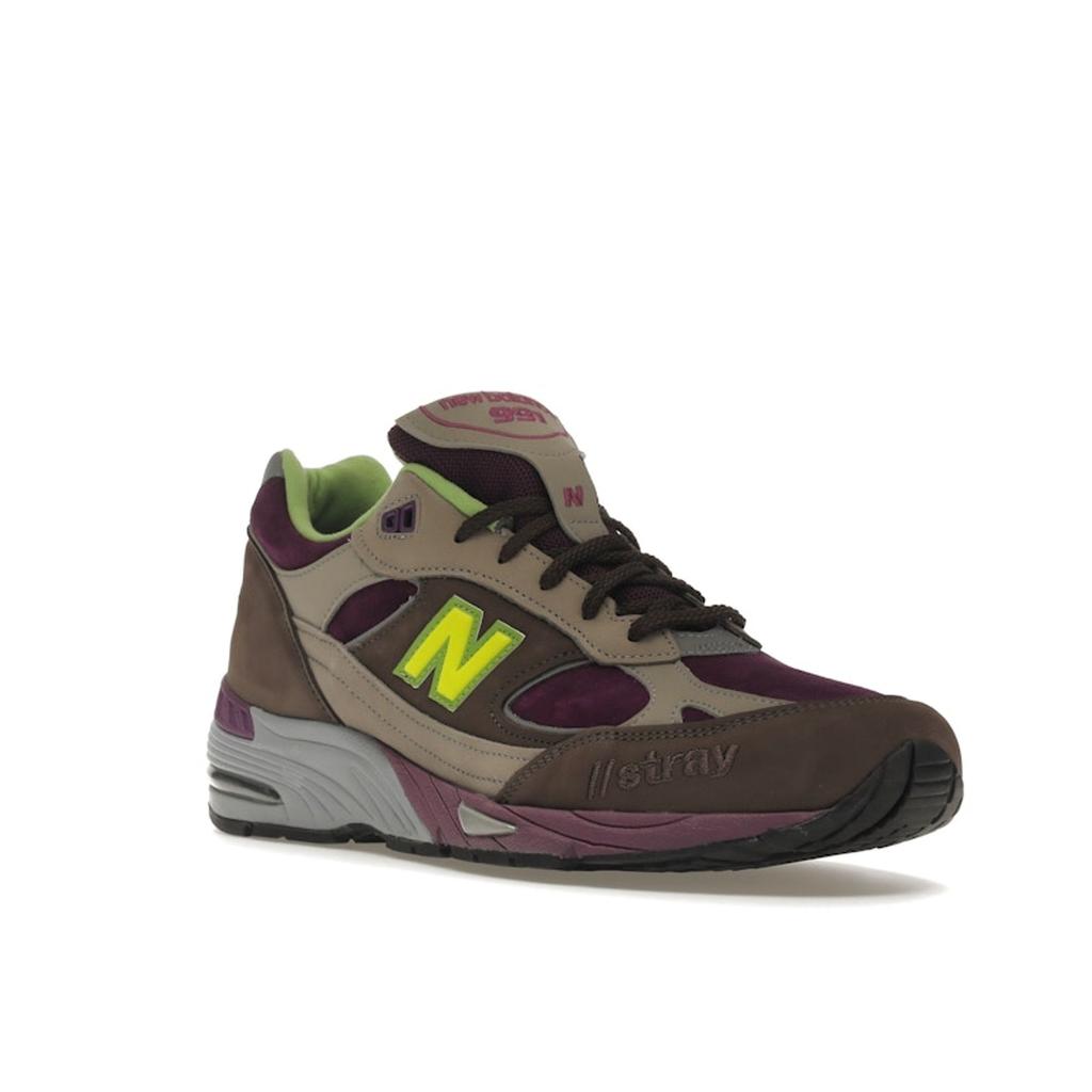 Stray Rats X New Balance 991 Made In England Purple Green Men Sneakers Grey M991SRG