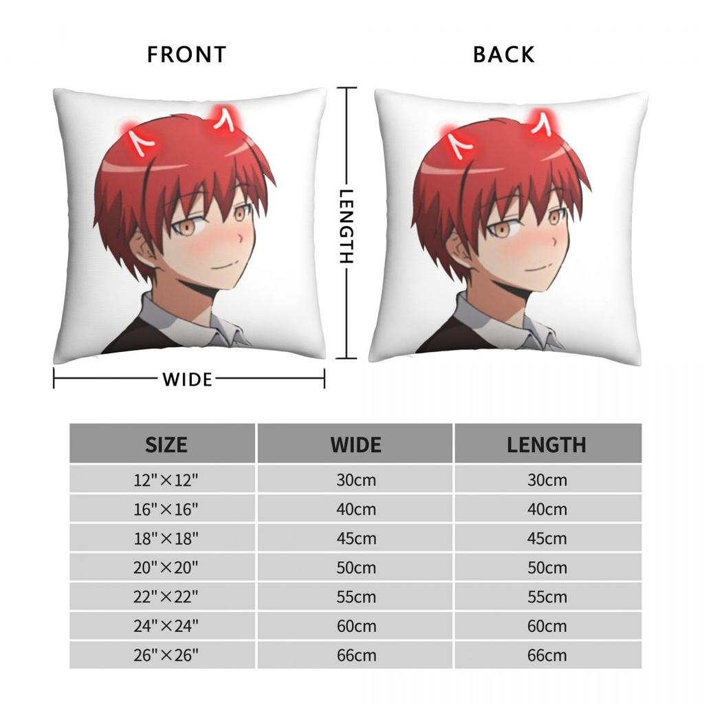 Karma Akabane Assassination Classroom Pillowcase Polyester Linen Velvet Creative Decor Throw Pillow Case Room Cushion 45x45