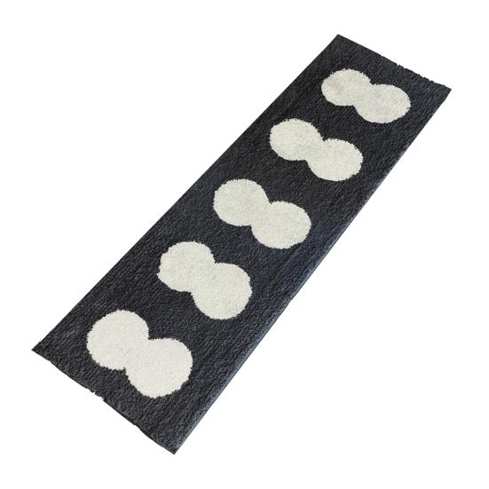 

Мягкий лохматый ковер для детской спальни, нескользящий плюшевый пушистый ковер с узором тыквы, длинное прикроватное одеяло, декор комнаты чёрный