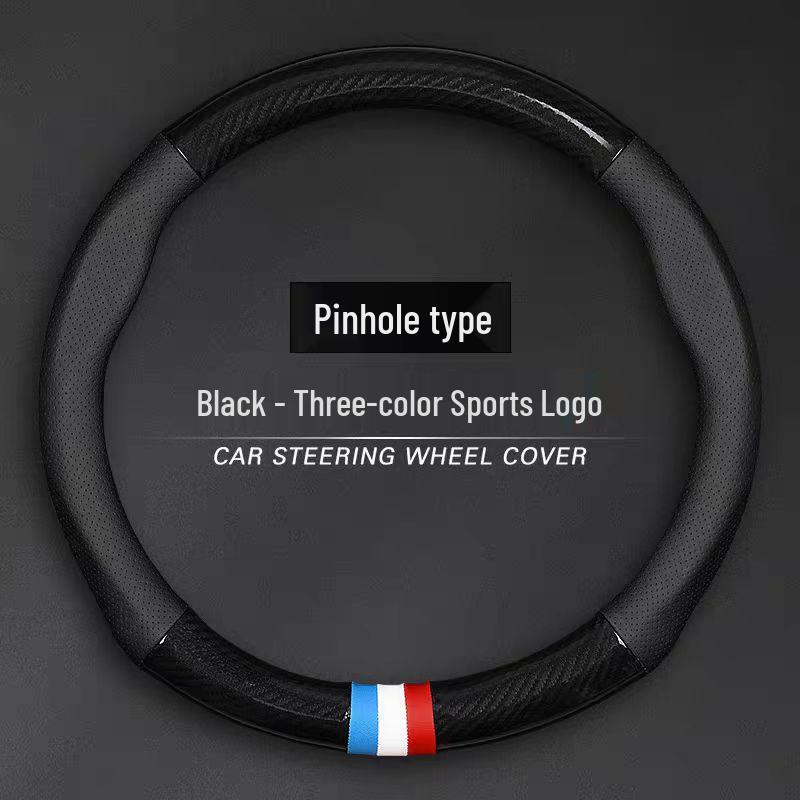 Ford Steering Wheel Cover: Genuine Leather for Edge, Edge-S, Focus, EcoSport, Taurus, Escape, Mondeo - All-Season Use