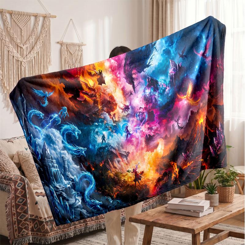 Warm Flannel BlanketLeague of Legends Soft Cozy Throw Blanket for Bedroom Couch