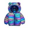 Children Hooded Lightweight Jackets Boys Girls Baby Colorful Warm Jacket Autumn Winter Outdoor Sports Casual Clothes