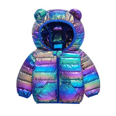 Children Hooded Lightweight Jackets Boys Girls Baby Colorful Warm Jacket Autumn Winter Outdoor Sports Casual Clothes