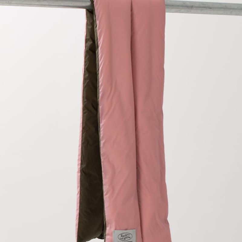 RECLOW JEAN PADDING MUFFLER KHAKI PINK