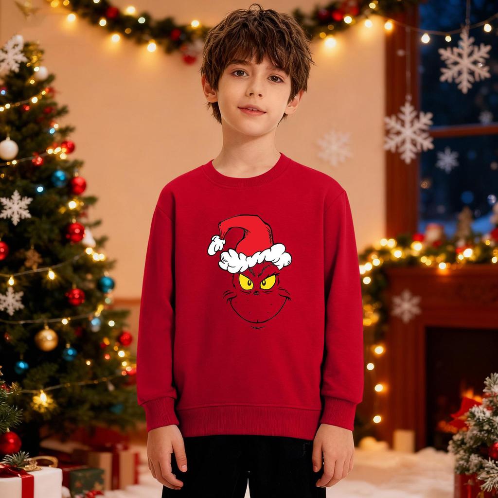 Christmas Sweatshirt Boys Girls Ugly Xmas Christmas Shirt Crewnek Toddler Long Sleeve Pullover Outfit Tops