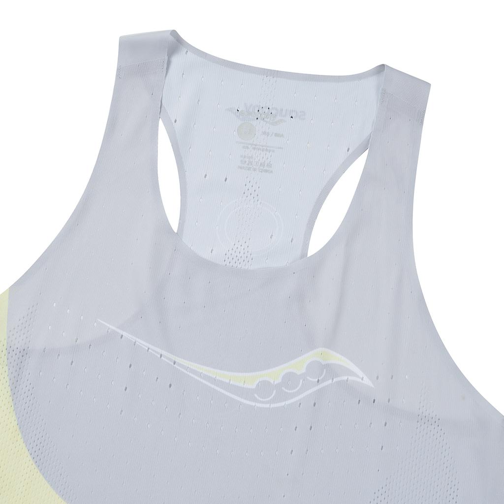SAUCONY Minimalist Fashion Color Block Single Layer Tank Top Women Tops Transparent-Yellow SA1259TK01T-YL033