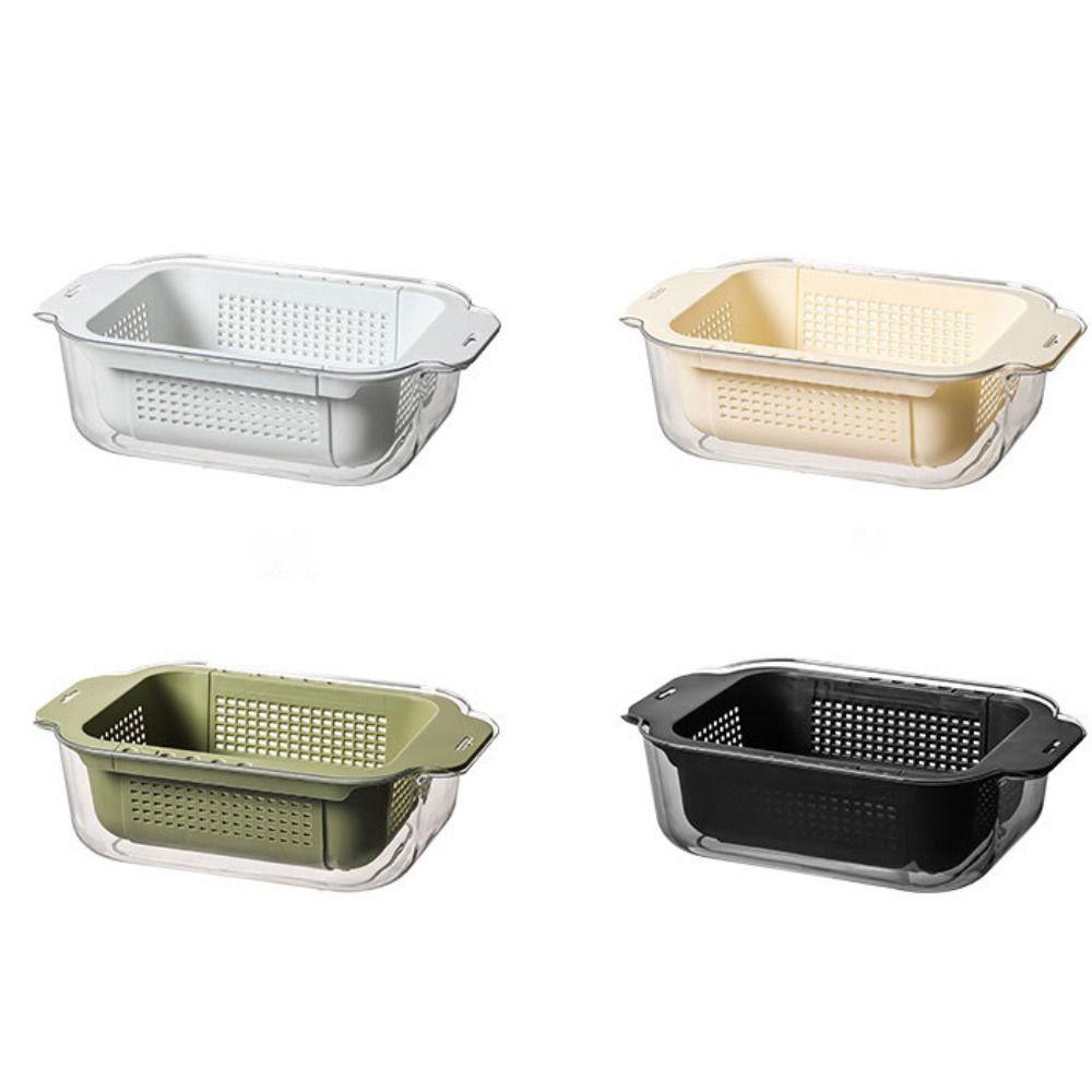 Containers Wash&Drainer Basket Multifunctional Storage Basket Kitchen Drain Basket  Fresh Vegetable