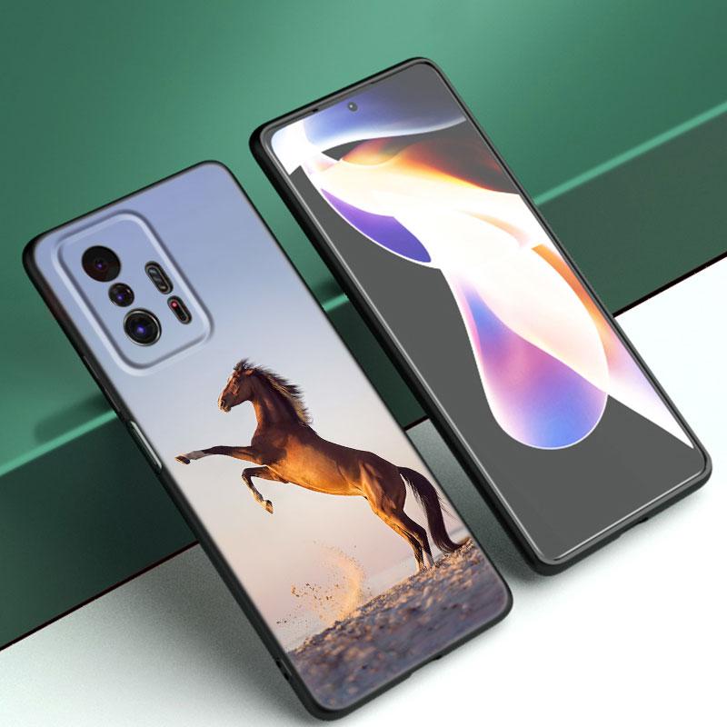 

Чехол для телефона с бегущей лошадью для Xiaomi Mi A2 8 9 SE Note 10 10T 11 12 Lite 9T 11T 12S 12T Pro A3 6X 12X, мягкий черный чехол из ТПУ Xiaomi Mi 9 Lite