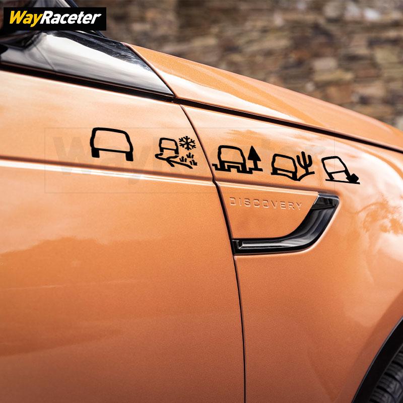 Edition Terrain Response Graphics Decal Side Fender Window Reflective Sticker For Land Rover Discovery 3 4 5 Td5 Off Road L462 XS3