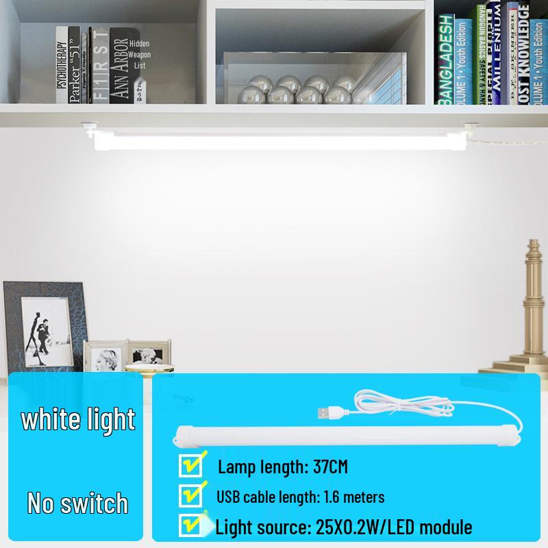

USB Magnetic Cool Light Tube for Dorm, Vanity, Study Desk, and Under-Cabinet Button Switch