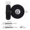 YongXuan Silent Series Caster Wheel Replacement Tire Kit for Suitcases, Shopping Carts, and Carry-on Bags, for Repairing Tires and Wheels, DIY Caster